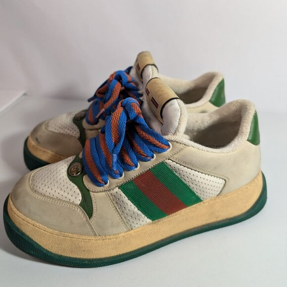 Gucci Suede Web Sneaker - Picture 1 of 6